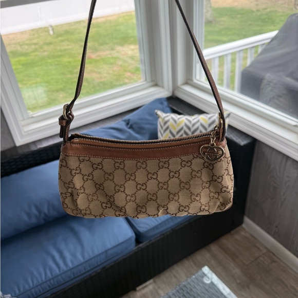 Gucci Brown Mini Monogram Shoulder Bag - Picture 2 of 5